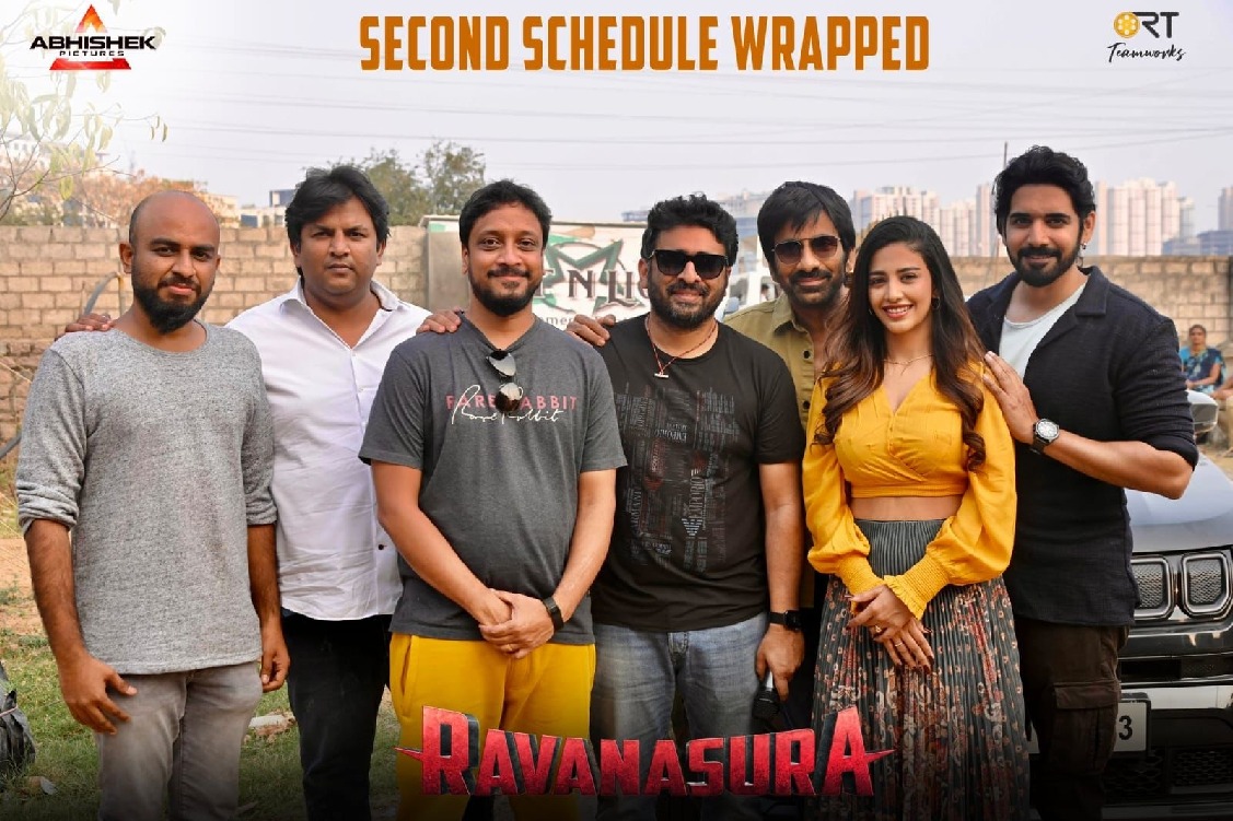 Ravi Teja and team wrap up second schedule of 'Ravanasura'