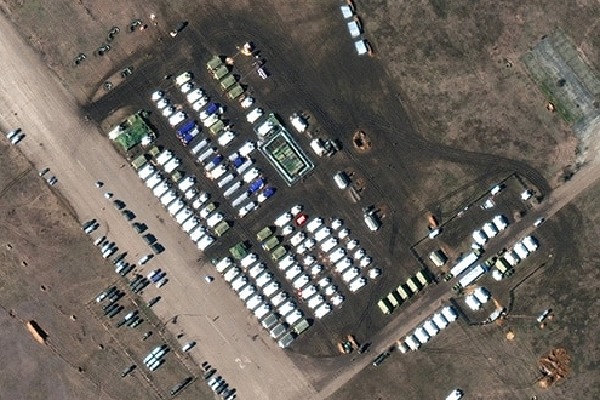 Russian forces deployments revealed in satellite imagery 