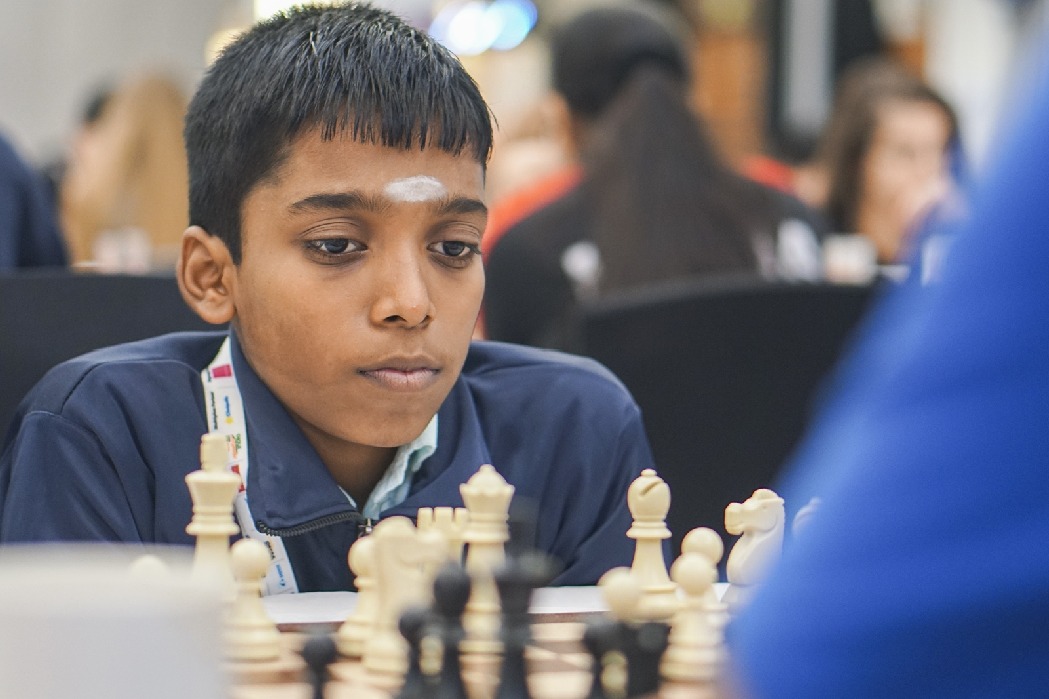 18-yr-old Praggnanandhaa beats number 2 and 3 players to set up