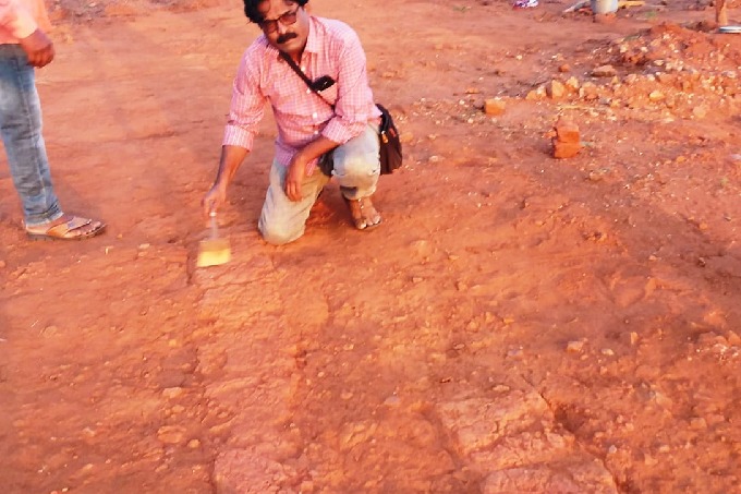 Archaeologists found brick walls aged from Sathavahana dynasty in Peddapalli district