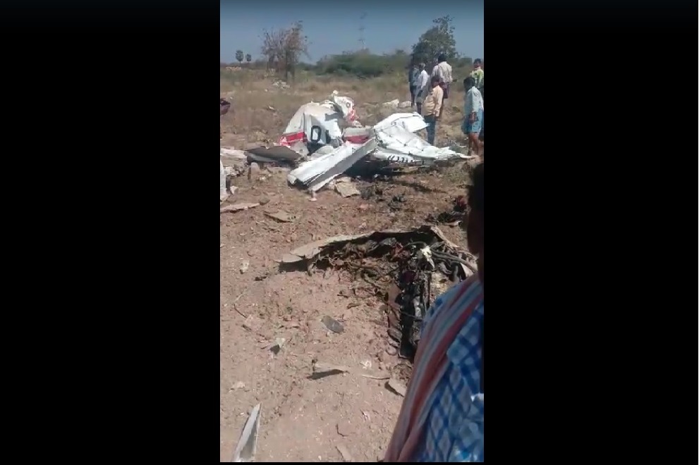 helicopter accdent in nalgonda