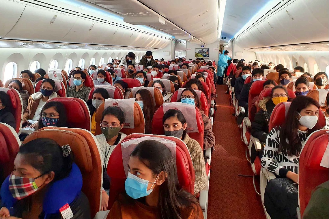 250 Indian students arrive in Delhi from Romania under 'Operation Ganga'