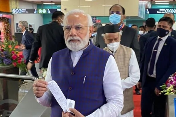 PM Buys Pune Metro Ticket For Inaugural Ride