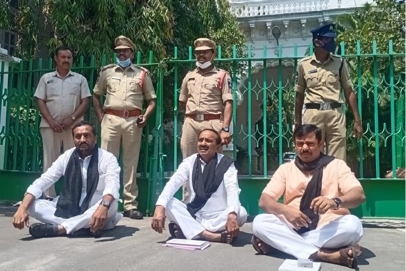 bjp mlas arrested at assembly premises
