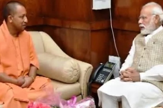 Yogi meets Prime Minister Modi to discuss new UP cabinet
