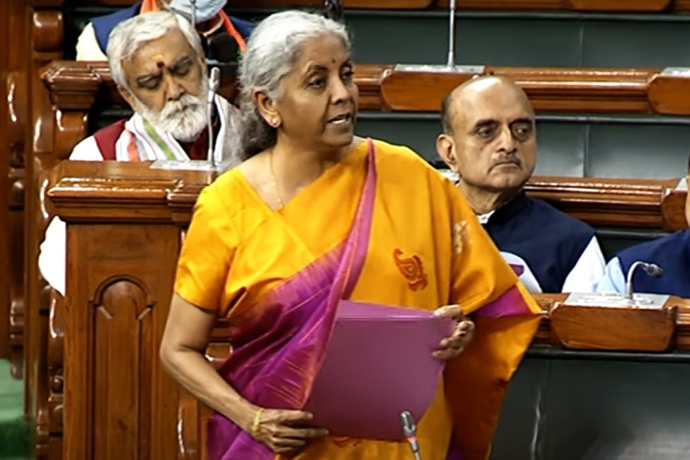 Sitharaman presents budget for J&K in Lok Sabha