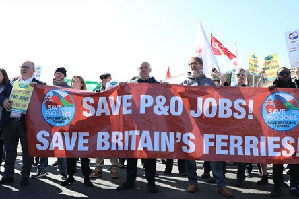 P and O Ferries sacked 800 employees through zoom call