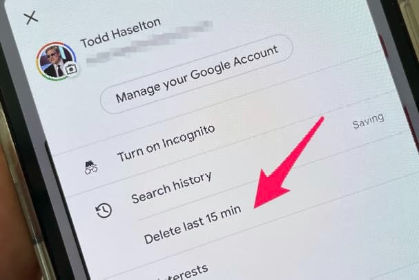 Googles Android app now lets you delete last 15 minutes of search history