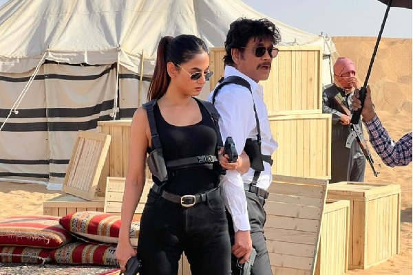 Nagarjuna, Sonal Chauhan's crucial action sequences for 'The Ghost' canned in Dubai