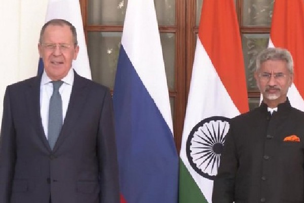 Russian foreign minister Sergie Lavrov met Indian counterpart S Jai Shankar in New Delhi