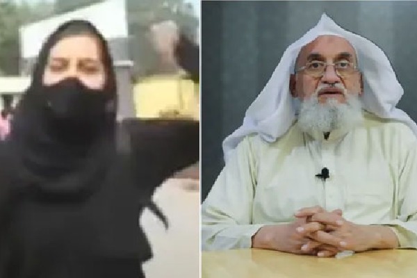 Al Qaeda chief recites poem for burqa clad protestor during Karnataka hijab row 