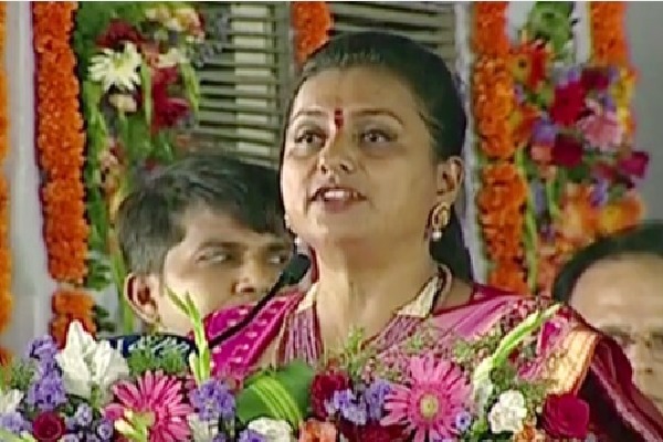 Roja takes oath as minister