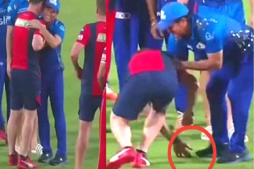 Video of Jonty Rhodes touching Sachin Tendulkars feet after IPL game sends Twitter into frenzy