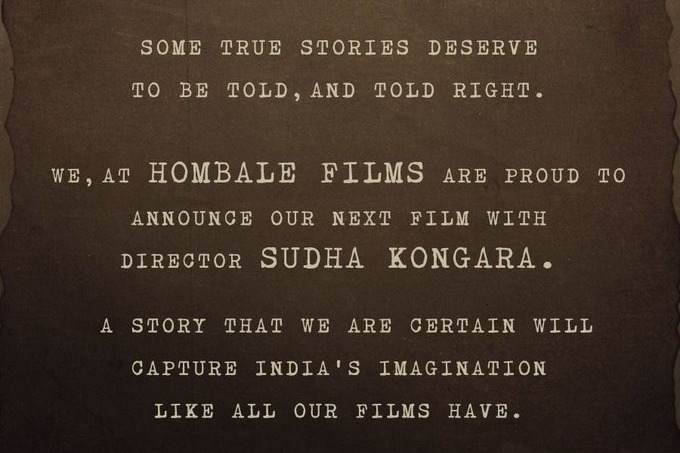 Surya in Sudha Kongara Movie