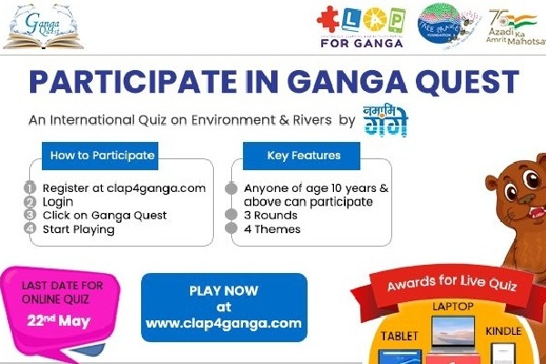 Over 1 lakh people participated in online quiz 'Ganga Quest 2022'