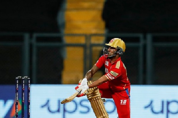 Punjab Kings registers huge total with the help of Dhawan fifty