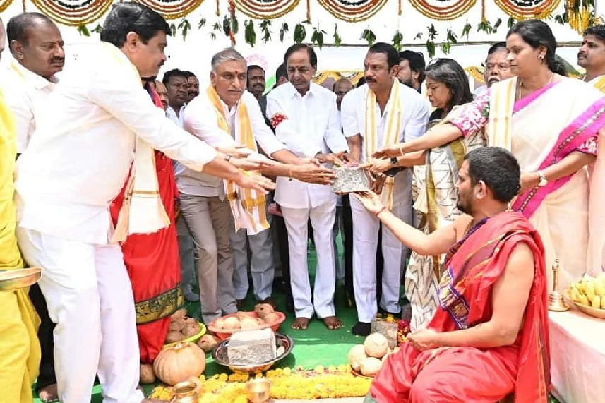 CM KCR lays stone for three TIMS hospitals in Hyd