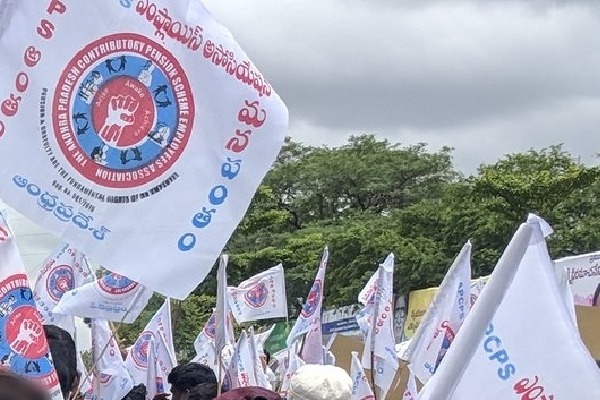 Andhra employees tonsure heads, beat themselves with footwear