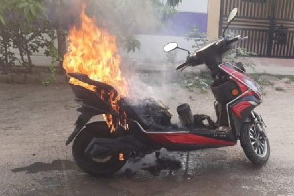 Another Electric Scooter Catches Fire In Tamil Nadu