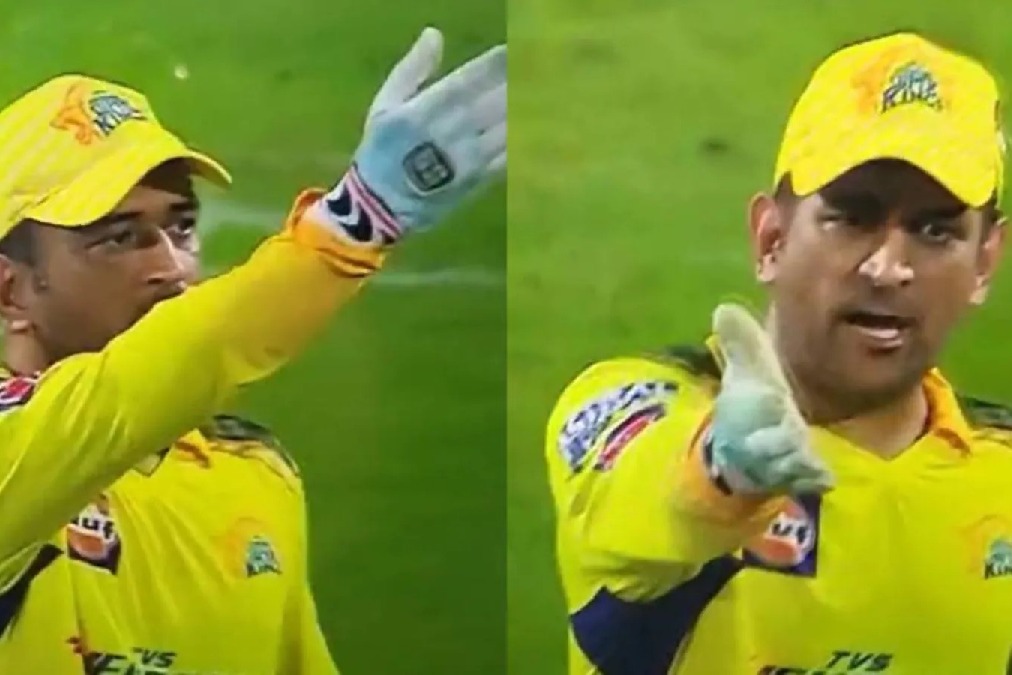 Captain MS Dhoni left furious after Mukesh Choudhary bowls a wide delivery in final over against SRH 