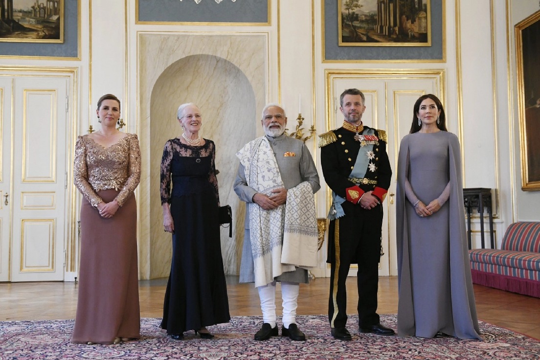 Modi met Queen of Denmark Margrethe II