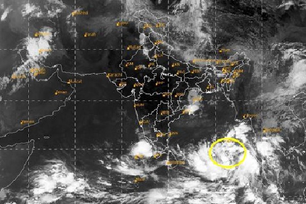 Low pressure formed in Bay Of Bengal adjoining with Andaman Sea