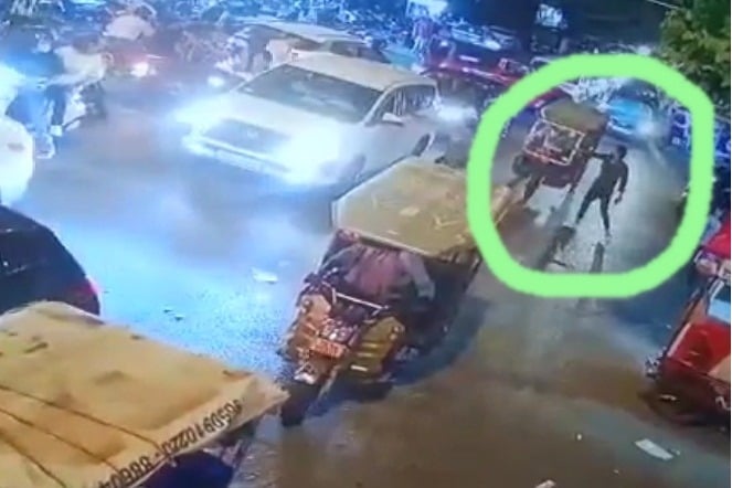 CCTV footage shows armed assailants opening fire in Delhi