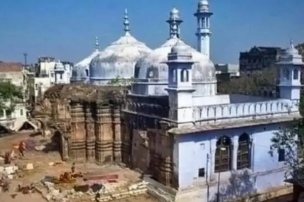 Ancient swastikas found near Varanasi Gyanvapi mosque survey stopped amid protests