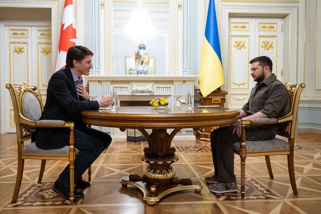 Trudeau meets Zelensky in Kiev