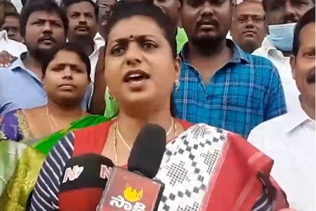 Chandrababu and Lokesh Are the Bugs For AP Says Roja