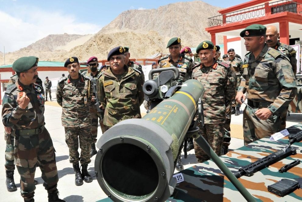 Army chief reviews force deployment along China border in Ladakh region