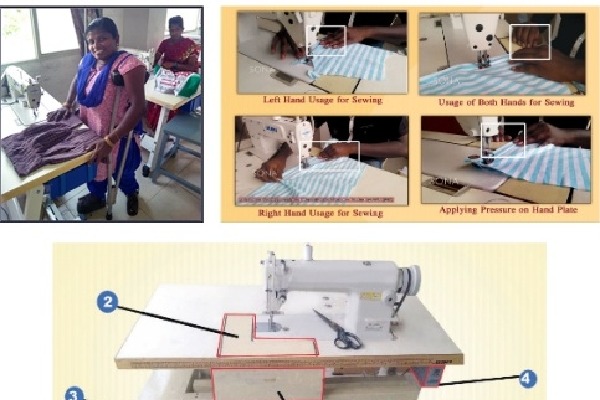 Indian researchers earn patent for sewing machine for the differently-abled