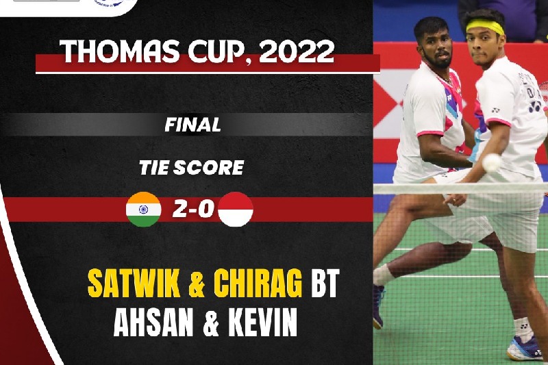 india wins thomas cup double title