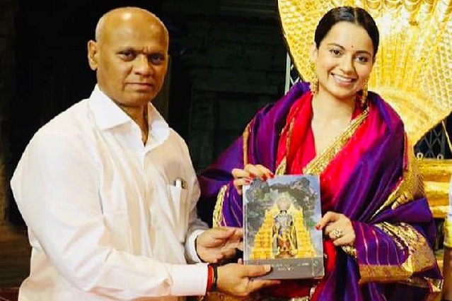 Actress Kangana Ranaut offers prayers at Tirumala for success of Dhaakad