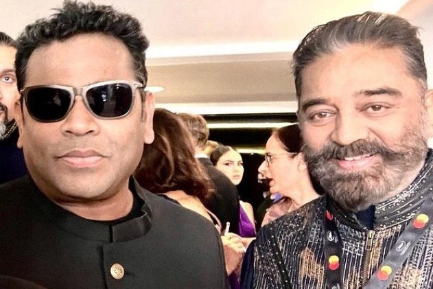 Kamal Haasan is all smiles in Cannes picture with AR Rahman