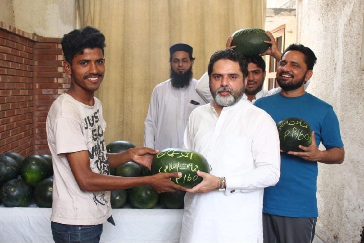 'Tarbooz politics' in Pak: Politician distributes watermelons with his name carved on them