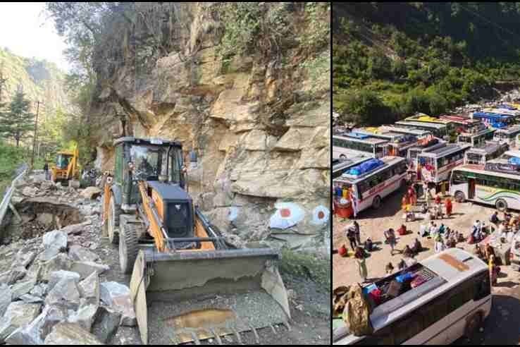 10000 people stranded on Uttarakhands Yamunotri highway as safety wall collapses