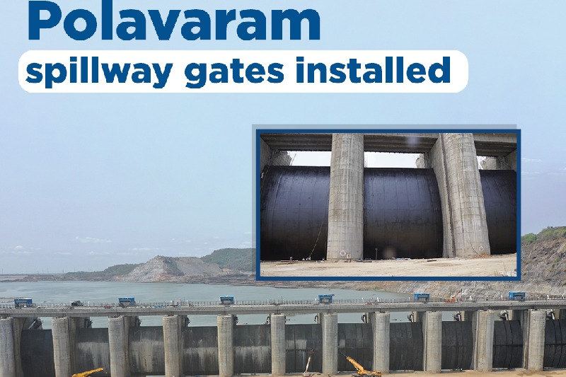 MEIL completed the spillway construction in the Polavaram irrigation project