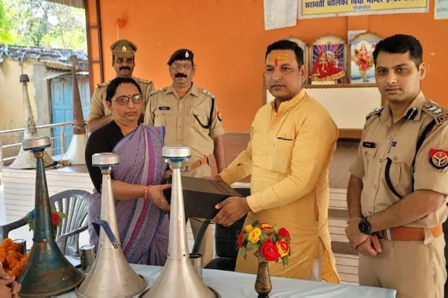 Loudspeakers removed from religious sites donated to schools colleges in UPs Pilibhit