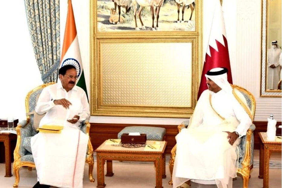 VP Naidu holds talks with Qatar leaders on strengthening ties