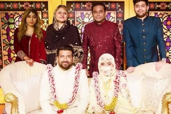 AR Rahman hosts wedding reception for daughter; Honey Singh, Sonu Nigam bless couple