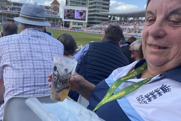 Daryl Mitchell Sixer Hits Cricket Fan Beer Glass