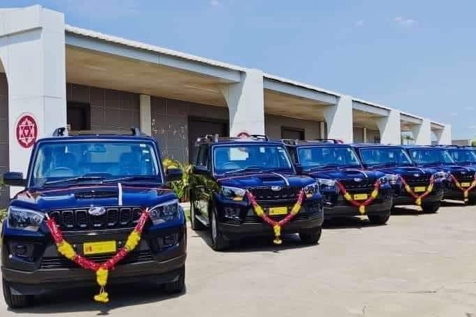 New convoy vehicles for Pawan Kalyan bus yatra