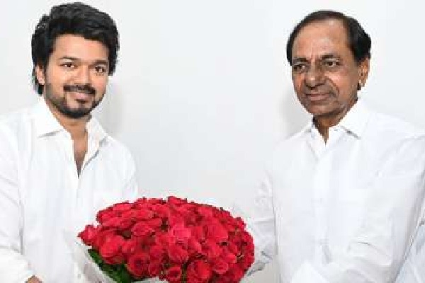 KCR may entrust BRS responsibility to hero Vijay in Tamil Nadu