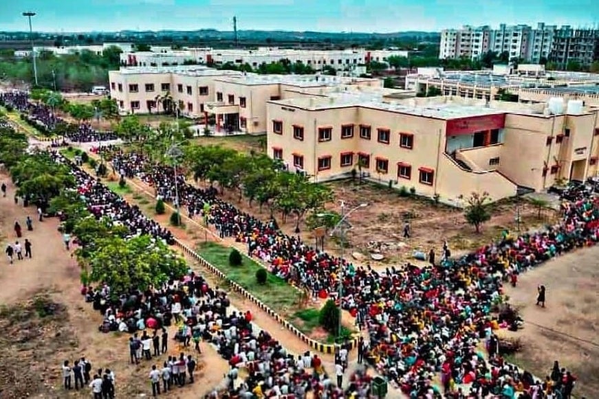 Students of Telangana's IIIT Basara continue protest
