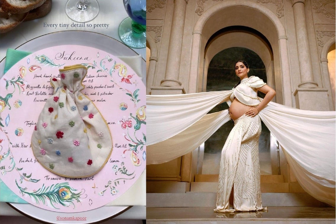 Sonam's babyshower: All about aesthetics, customised menus and beautiful decor