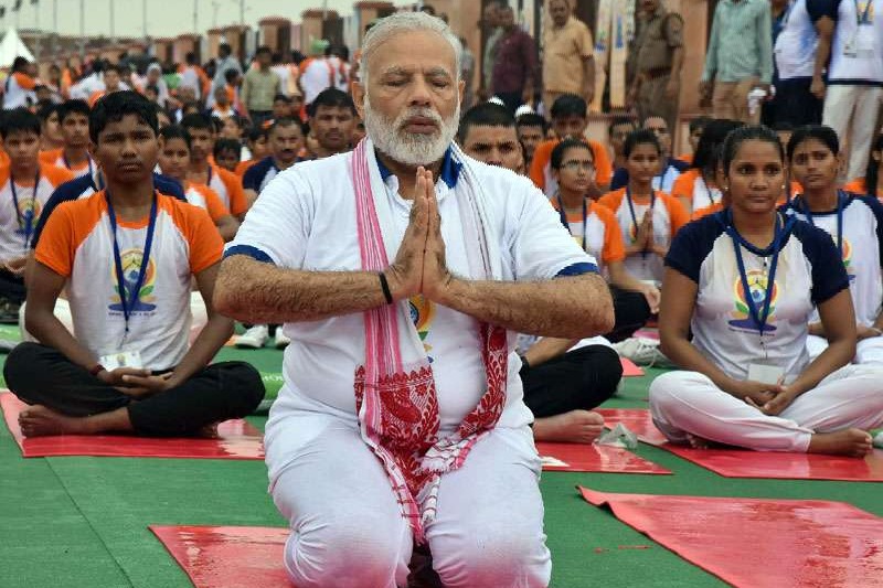 PM Modi urges to practice yoga for health and wellness