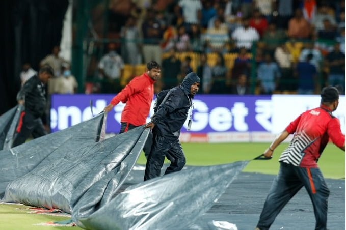 Team India and South Africa match delayed due to rain in Bengaluru