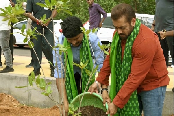 Actor Salman Khan urges fans to plant trees