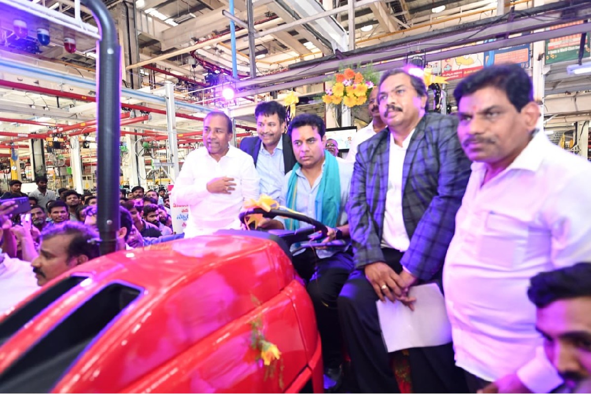KTR launches Mahindra milestone tractor 